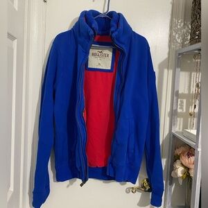 Men’s XL double zipper Hollister Sweatshirt-pre-owned